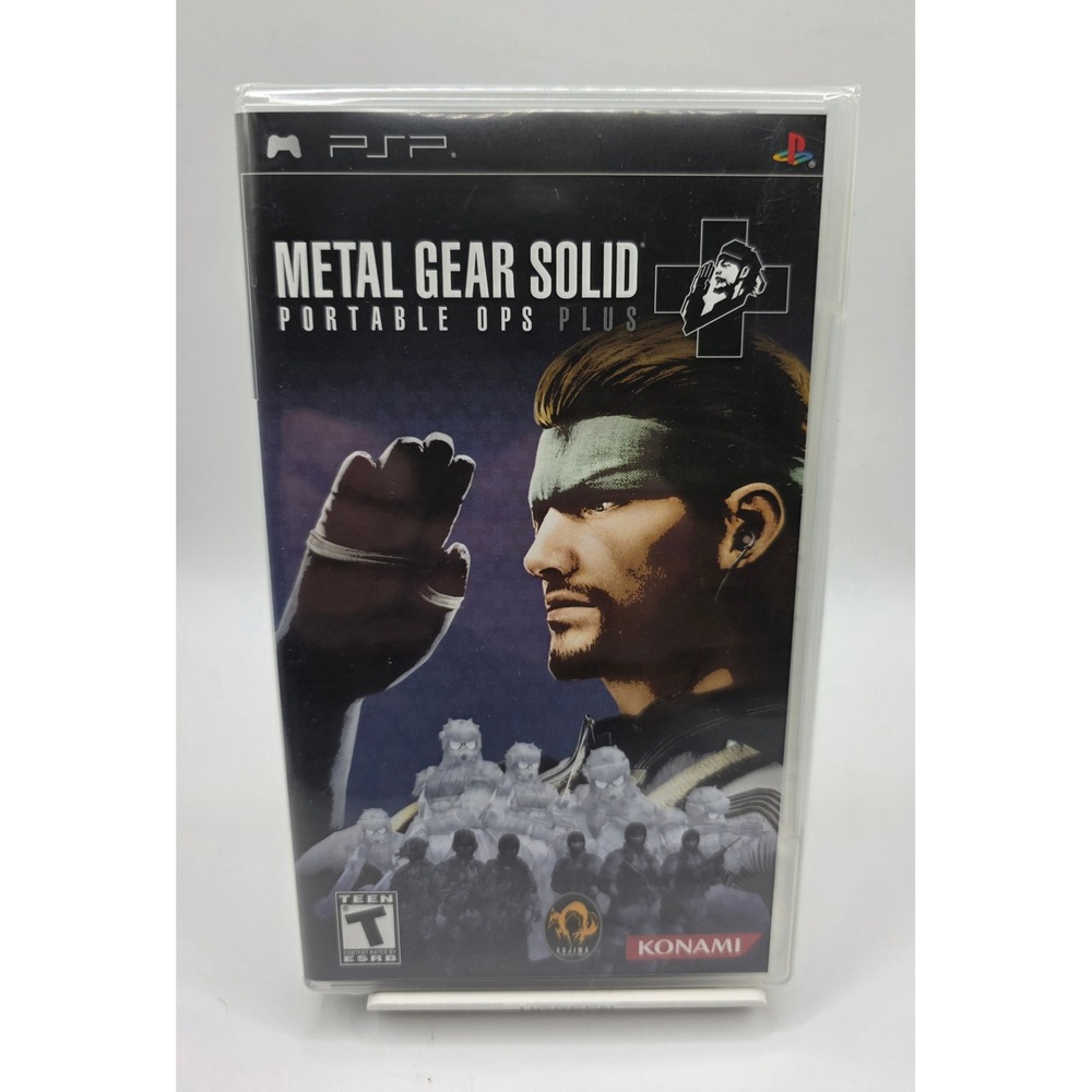Metal Gear Solid Portable Ops Plus Sony PSP Konami 2007 Factory Sealed New UMD